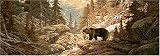 BEAR IN FOREST REAR WINDOW MURAL,DECAL,TINT