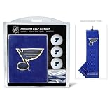 Saint Louis Blues St Golf Towel with Golf Balls Gift Set