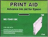 set of two compatible epson t0481 black inkjets for epson r300..
