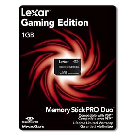 Memory Stick Pro DUO1GB 40X Speed for Gaming (Retail Package) MSDP1GB-40-658 by Lexar
