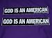 GOD IS AN AMERICAN, sticker decal