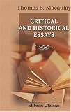 Critical and Historical Essays