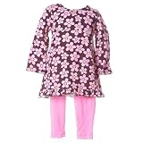 Toddler Little Girls Clothing PINK FLORAL Outfit FLAPDOODLES Set Girl 2T-6X