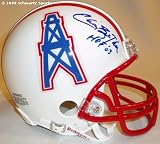Elvin Bethea Signed Oilers Throwback Riddell Mini Helmet w/HOF'03