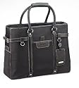 Holdall in DuraFibre / Waxy Deer Tan leather Black
