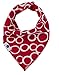 Bonzerdigs Baby Bandana Drool Bibs with Adjustable Snaps - Super Absorbent Cotton Cloth - Pack of 4