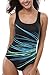 CharmLeaks Women's Pro One Piece Athletic Sports Swimsuit