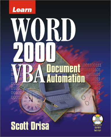 learn word vba document automation with cdrom