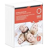 Twin Size Mattress Protector Encasement - Waterproof, BedBug Proof - 6 Sided Zippered Protection. Hypoallergenic Premium Sleep Protect System, Secure Your Bed, 39" Inch by 75" Inch. Nestl Bedding Accessories.