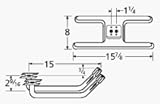 Burner Asmby, H Twn 1.25 , Ss, 15.875 X 8; Falcon