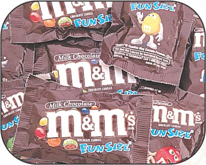 M&M`s Fun Size Packets - Plain [5-Pound Bag] by M&M Mars
