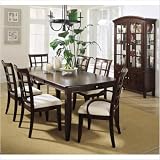 Manhattan 7 Piece Rectangular Dining Room Set in Expess Stained Finish