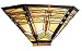 Geometric Art Glass 16? Wide Sconce
