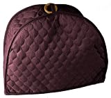 Quilted Burgundy 4 Slice Toaster Appliance Cover
