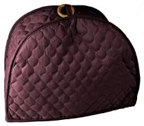 Quilted Burgundy 4 Slice Toaster Appliance Cover
