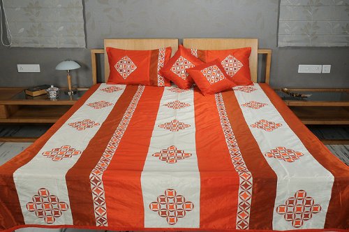 Imagen 1 de Colcha Matrimonial con fundas de almohadas y fundas de cojines Tamaño 92 x 108 pulgadas