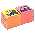 3M R-330-N-ALT 3M Post-it Pop-Up Refills, 3 x 3, 4 Alternating Neon Colors, 12 90-Sheet Pads/Pk