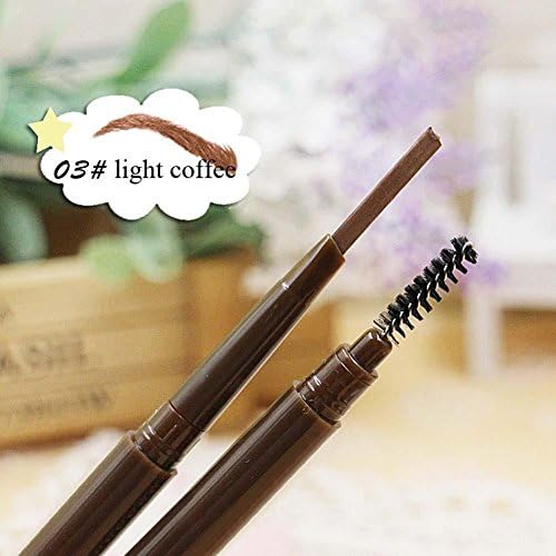 Women Waterproof Eye Brow Eyeliner Eyebrow Pen Brush Makeup Tools Light Brown