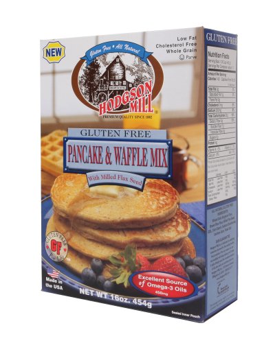 Hodgson Mill Gluten Free Pancake and Waffle Mix with Milled Flax Seed, 16-Ounce (Pack of 4)