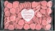 Large Fluted Pink Wedding Hearts (1lb. Clear Bag)
