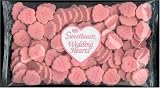 Large Fluted Pink Wedding Hearts (1lb. Clear Bag)
