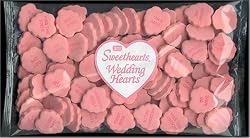 Large Fluted Pink Wedding Hearts (1lb. Clear Bag)