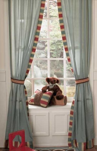 Aidan Window Drapes with Tie Backs - 2 Panels