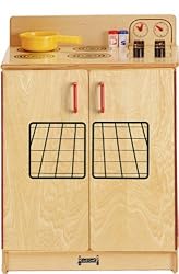 Jonti-Craft Natural Birch Kitchen, Stove, 20w x 15d x 27h
