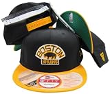 Boston Bruins 3 Interchangeable Plastic Straps Two Tone Snapback Hat / Cap