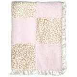 CoCaLo Patchwork Blanket - Pink/ Cheetah