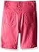 Dream Star Girls' Super Stretch Twill Bermuda Short with Lace Heart Appliques