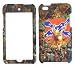 Apple iPod Touch 4 (iTouch) Camo / Camouflage Hunter Series, Deer on Rebel Flag Hard Case, Cover, Faceplate, SnapOn, Protector