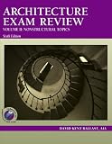 Architecture Exam Review, Vol. II: Nonstructural Topics, 6th Edition image