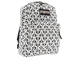 JanSport SuperBreak Classic Backpack - WHITE BLACK DEAD SPADES