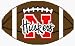 Nebraska Cornhuskers 3' 6 x 6' Football-Shaped Rug