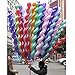 FUNPRT 40 Inches Latex Spiral Balloons,100 Count,Assorted Boys Girls Birthday Party Balloon