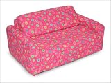 Product details for Elite Products 32-4200-824 - Children's Foam Sleeper Sofa - Pink Flowers