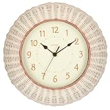 Chaney Instrument 14-Inch Wicker Clock