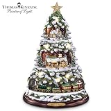 Thomas Kinkade Home For The Holidays Tabletop Tree by The Bradford Editions