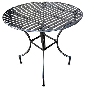 PTC Home & Garden Park Round Table, Pewter Image