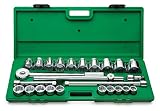 SK 4725 25 Piece 3/4-Inch Drive 12 Point 7/8-Inch to 2-1/4-Inch Socket Set