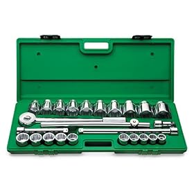 SK 4725 25 Piece 3/4-Inch Drive 12 Point 7/8-Inch to 2-1/4-Inch Socket Set