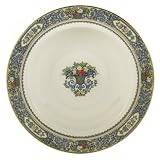 Lenox Autumn 9-1/8-Inch Gold-Banded Fine China Pasta/Rim Soup Bowl, Set of 4