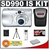 cheap Canon PowerShot SD990 IS 14.7MP Digital Camera with 3.7x Image Stabilized Zoom (Silver) + NB-5L Battery + Cameta Bonus Accessory Kit