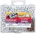 Darice 4x7mm Alphabet Plastic Bead Kit - 500PK/Black,White