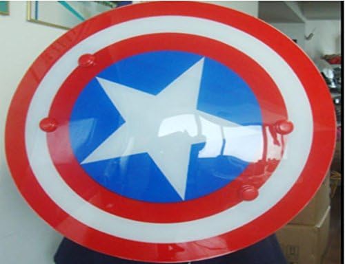 PPolive Riot Shield Cosplay of Captain America1:1 Prop Replica Shield (Material PC)