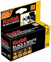Kodak Black & White 400 Speed 24 Exposure 35mm Film (3 Pack)