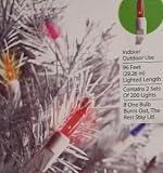400 Holiday Time multi-color mini lights, white wire
