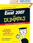 Excel 2007 For Dummies Quick Reference