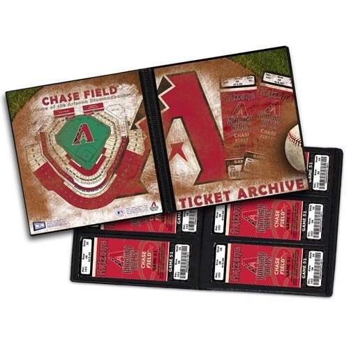 Arizona Diamondbacks Ticket Album, Holds 96 Tickets